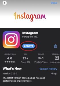 como atualizar o Instagram rápido